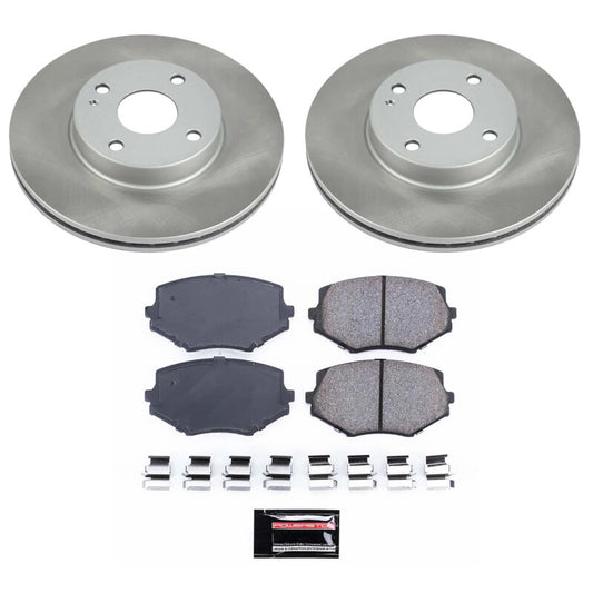 Power Stop 99-05 Mazda Miata Front Semi-Coated Rotor Kit