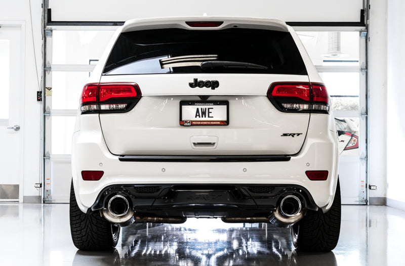 AWE Tuning 2020 Jeep Grand Cherokee SRT Track Edition Exhaust - Diamond Black Tips - Precision R