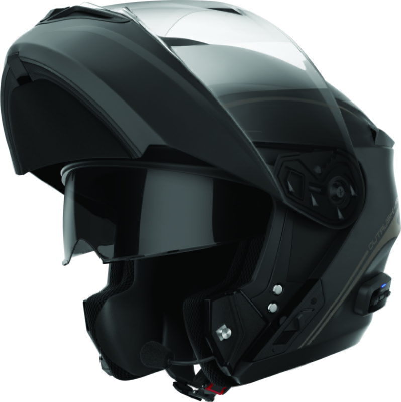 Sena Technologies Outrush R Flip-Up Bluetooth Helmet Matte Black - Large