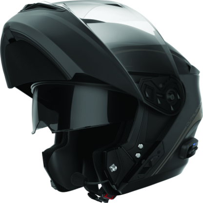 Sena Technologies Outrush R Flip-Up Bluetooth Helmet Matte Black - Large