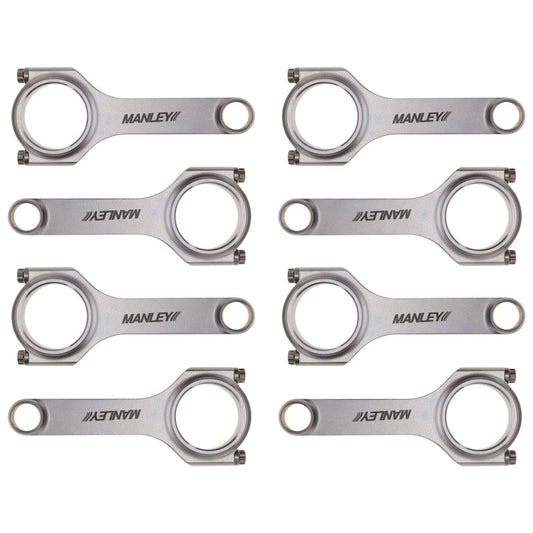 Manley Chevy Small Block LS/LT1 6.125in H Beam Connecting Rod Set w/ ARP2000 Bolts