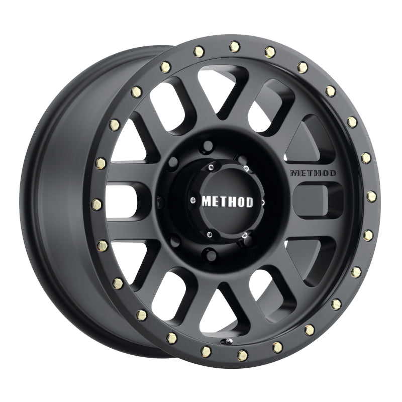 Method MR309 Grid 18x9 +18mm Offset 8x6.5 130.81mm CB Matte Black Wheel