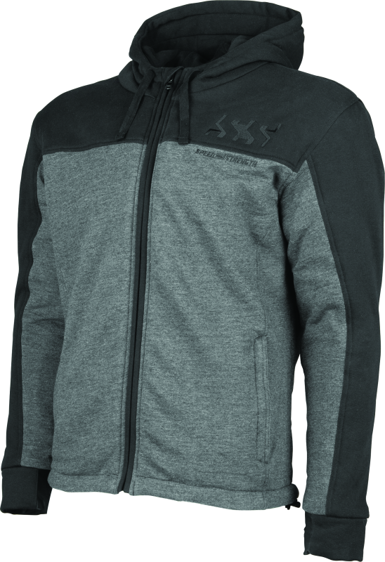 Speed and Strength Hammer Down Armored Hoody Black/Grey - Medium