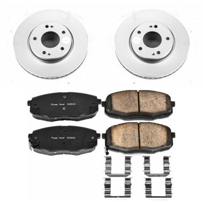 Power Stop 10-13 Kia Forte Front Z17 Evolution Geomet Coated Brake Kit