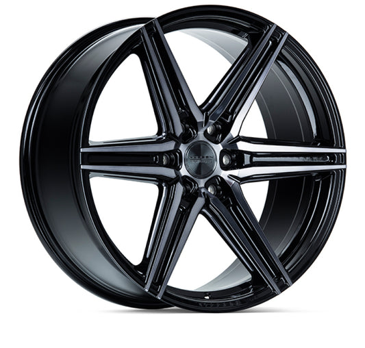 Vossen HF6-2 24x10 / 6x135 / ET25 / Deep Face / 87.1 - Tinted Gloss Black Wheel