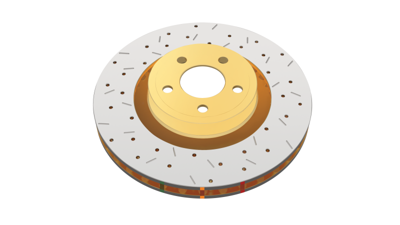 DBA 06-07 WRX / 05-08 LGT Rear Drilled & Slotted 4000 Series Rotor