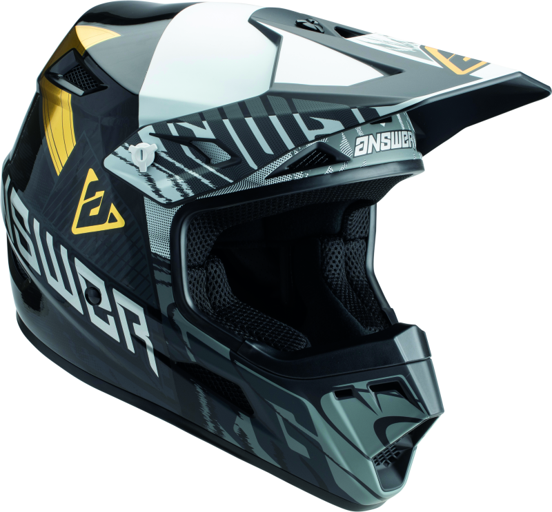 Answer AR3 Ronin Helmet Black/White/Gold - XL