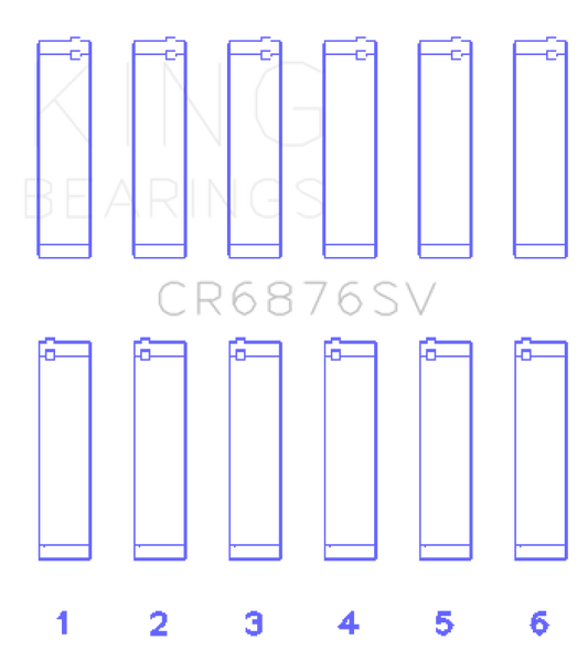 King Mercedes-Benz OM 642 Connecting Rod Bearing Set