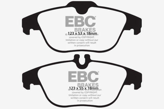 EBC 13-16 Mercedes-Benz GLK250 2.1 Twin TD Greenstuff Rear Brake Pads