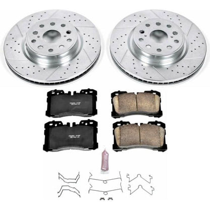 Power Stop 10-17 Lexus LS460 Front Z23 Evolution Sport Brake Kit