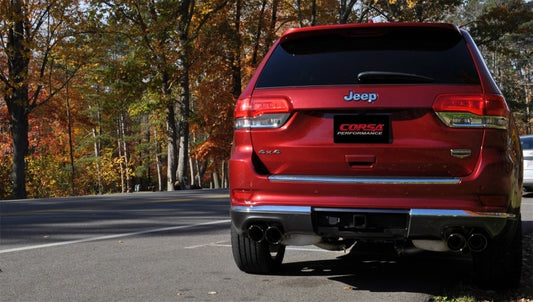 Corsa 2014-2021 Jeep Grand Cherokee Summit Edition Black 2.5in Dual Rear Exit Cat-Back Exhaust