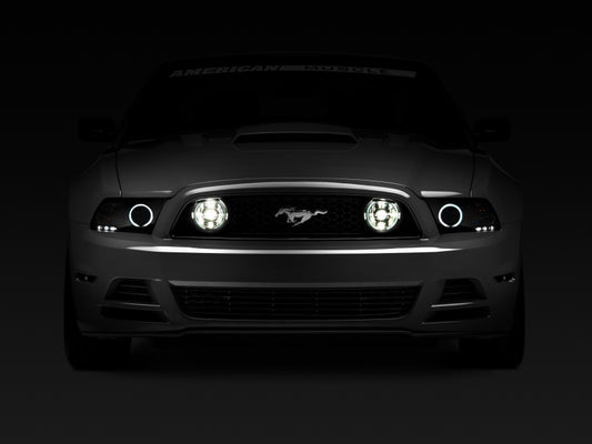 Raxiom 13-14 Ford Mustang GT CCFL Halo Fog Lights (Smoked)