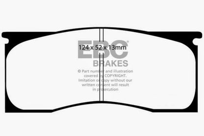 EBC 65-69 Dodge Dart 2.8 Yellowstuff Front Brake Pads