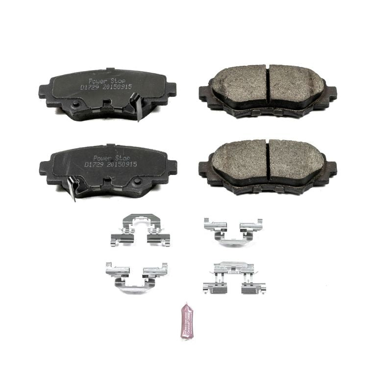 Power Stop 14-16 Mazda 3 Rear Z17 Evolution Ceramic Brake Pads w/Hardware