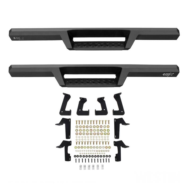 Westin 18-20 Jeep Wrangler JL 2DR HDX Drop Nerf Step Bars - Textured Black