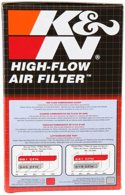 K&N Universal Clamp-On Air Filter (2-7/16in FLG - 4-1/2x3-3/4in B - 3x2in T - 4in H)