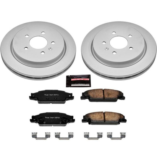 Power Stop 03-07 Cadillac CTS Rear Z17 Evolution Geomet Coated Brake Kit