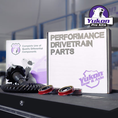 Yukon 8.8in Ford 4.11 Rear Ring & Pinion Install Kit 2.99in OD Axle Bearings and Seals