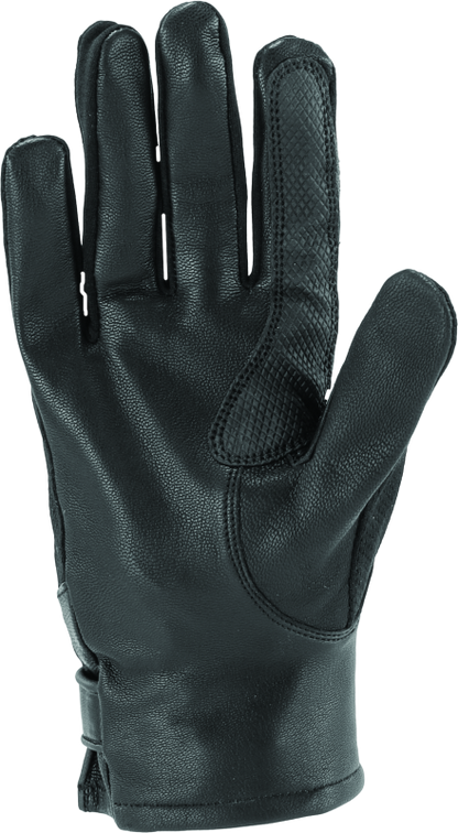 River Road Pecos Leather Mesh Gloves Black - Small