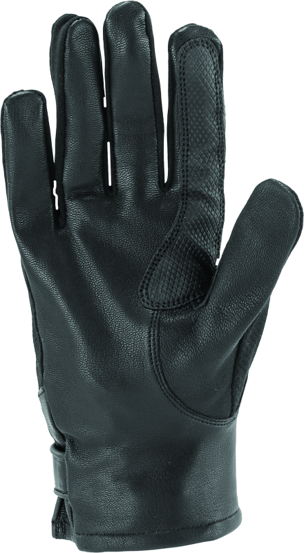 River Road Pecos Leather Mesh Gloves Black - Small