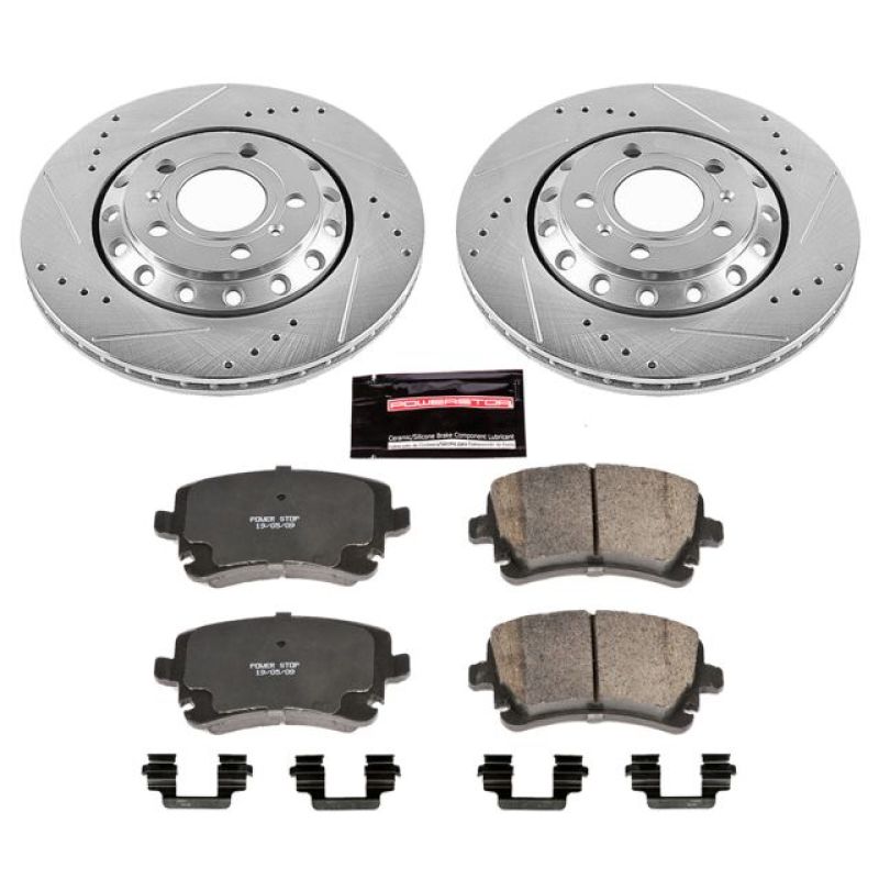 Power Stop 03-10 Audi A8 Quattro Rear Z23 Evolution Sport Brake Kit