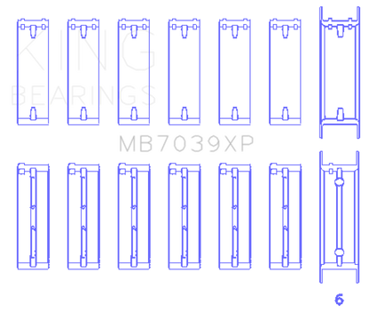 King BMW M20/M50 2.0L/2.5L/2.7L (Size STDX) Performance Main Bearing Set