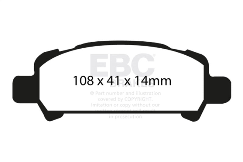 EBC 02-06 Subaru Baja 2.5 Ultimax2 Rear Brake Pads