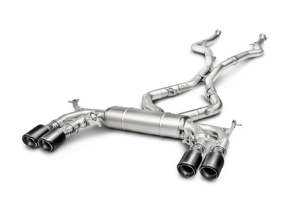 Akrapovic 15-17 BMW X5M (F85) Evolution Line Cat Back (Titanium) w/ Carbon Tips