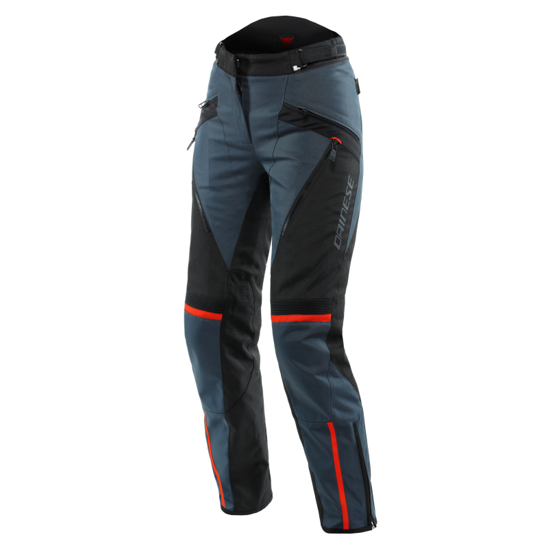 Dainese Tempest 3 Lady D-Dry Pants Ebony/Black/Lava-Red Size - 40