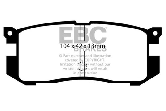 EBC 89-92 Ford Probe 2.2 Ultimax Rear Brake Pads