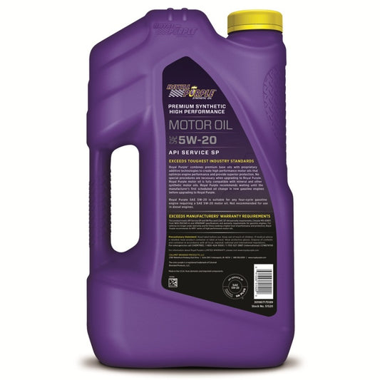 Royal Purple Premium Synthetic High Performance Multi-Grade 5W-20 Motor Oil - 5 Quart