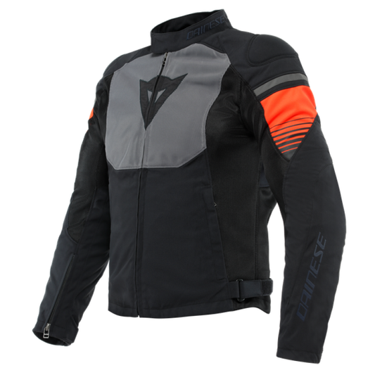 Dainese Air Fast Tex Jacket Black/Gray/Fluorescent-Red Size - 50