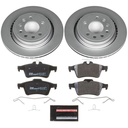 Power Stop 08-11 Saab 9-3 Rear Euro-Stop Brake Kit