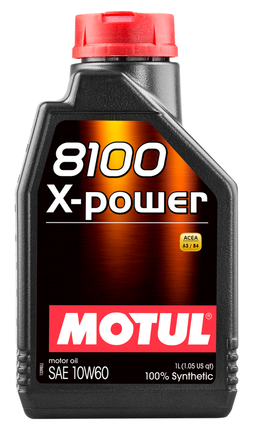 Motul 1L Synthetic Engine Oil 8100 10W60 X-Power - ACEA A3/B4