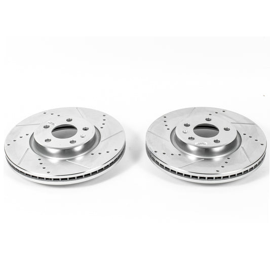 Power Stop 12-16 Audi A4 Front Evolution Drilled & Slotted Rotors - Pair