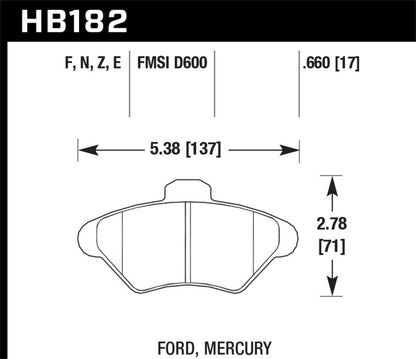 Hawk Performance Ceramic Street Brake Pads