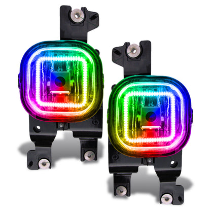 Oracle Ford Superduty 08-10 LED Fog Light Halo Kit - ColorSHIFT w/o Controller SEE WARRANTY