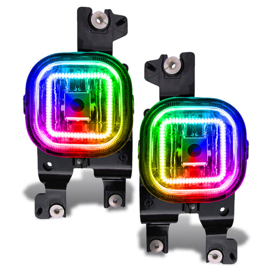 Oracle Ford Superduty 08-10 LED Fog Light Halo Kit - ColorSHIFT w/o Controller SEE WARRANTY