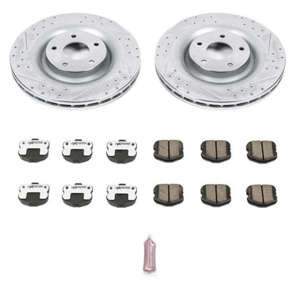 Power Stop 06-13 Chevrolet Corvette Front Z26 Street Warrior Brake Kit