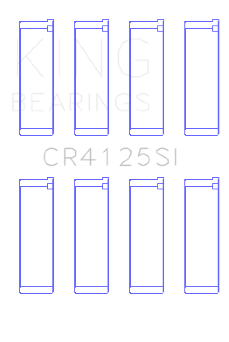 King Subaru EJ15/EJ16/EJ18/EJ20/EJ22/EJ25 (Size 0.25mm) Silicone Bi-Metal Alum Rod Bearing Set