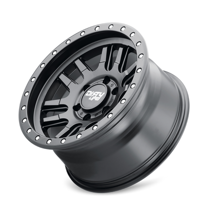 Dirty Life 9309 Canyon Pro 17x9/6x139.7 BP/-12mm Offset/106mm Hub Matte Black Wheel - Beadlock