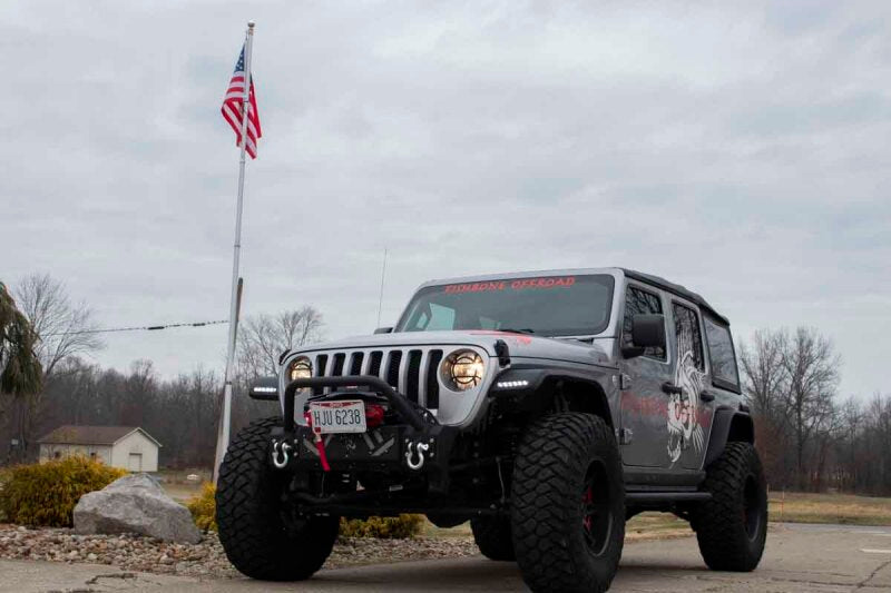 Fishbone Offroad 07-18 Jeep Wrangler JK Barracuda Modular Front Bumper - Base