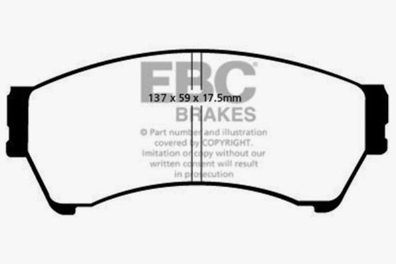 EBC 06-07 Mazda 6 2.3 Yellowstuff Front Brake Pads