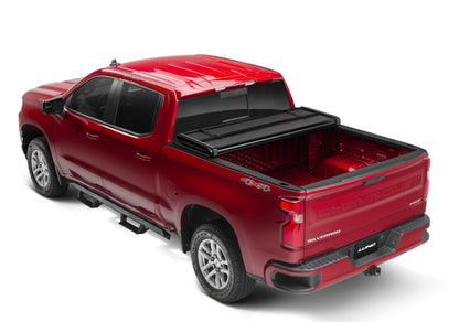 Lund 14-17 Chevy Silverado 1500 Fleetside (5.8ft. Bed) Hard Fold Tonneau Cover - Black