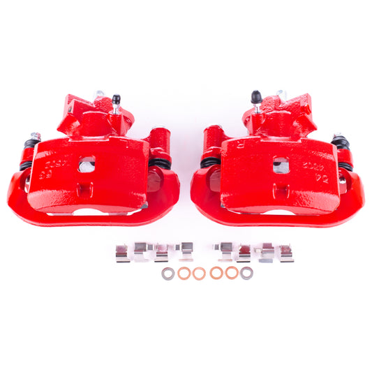 Power Stop 00-02 Toyota MR2 Spyder Rear Red Calipers w/Brackets - Pair