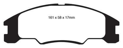 EBC 10-11 Ford Focus 1.6 Greenstuff Front Brake Pads