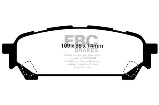 EBC 04-06 Saab 9-2X 2.0 Turbo Ultimax2 Rear Brake Pads