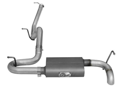 aFe Scorpion Exhaust System Cat Back 2.5in Aluminized Hi-Tuck 07-18 Jeep Wrangler JK V6 3.6/3.8L