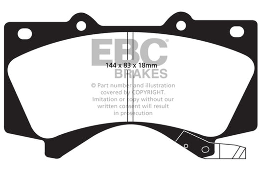 EBC 08+ Lexus LX570 5.7 Ultimax2 Front Brake Pads