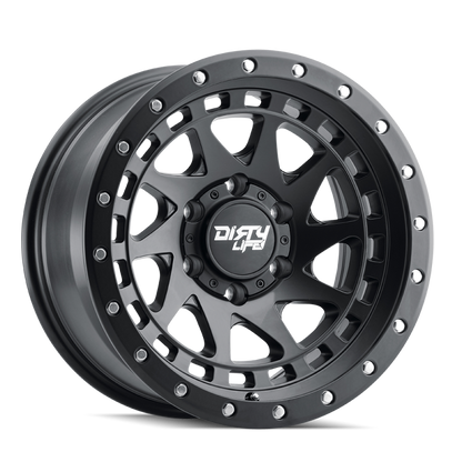 Dirty Life 9311 Enigma Pro 17x9/6x135 BP/-12mm Offset/87.1mm Hub Matte Black Wheel - Beadlock